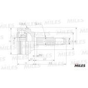 шарнир ШРУС GA20044 22x52x22 AVEO 1.4 t250; ravon r3