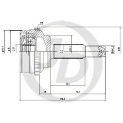 шарнир ШРУС JCT0239A  22x52x19  AVEO t255 1.2
