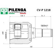 шарнир ШРУС внутр CV-P1218  24x27 лев ix35; sportage SL